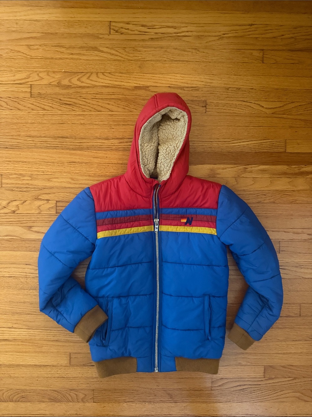 Aviator Nation Kids Trekker 2  Puffer Jacket Snorkel Blue